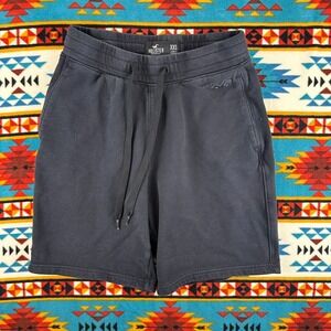 Hollister Sweat Shorts Comfy Casual Lounge Drawstring‎ Black XXS